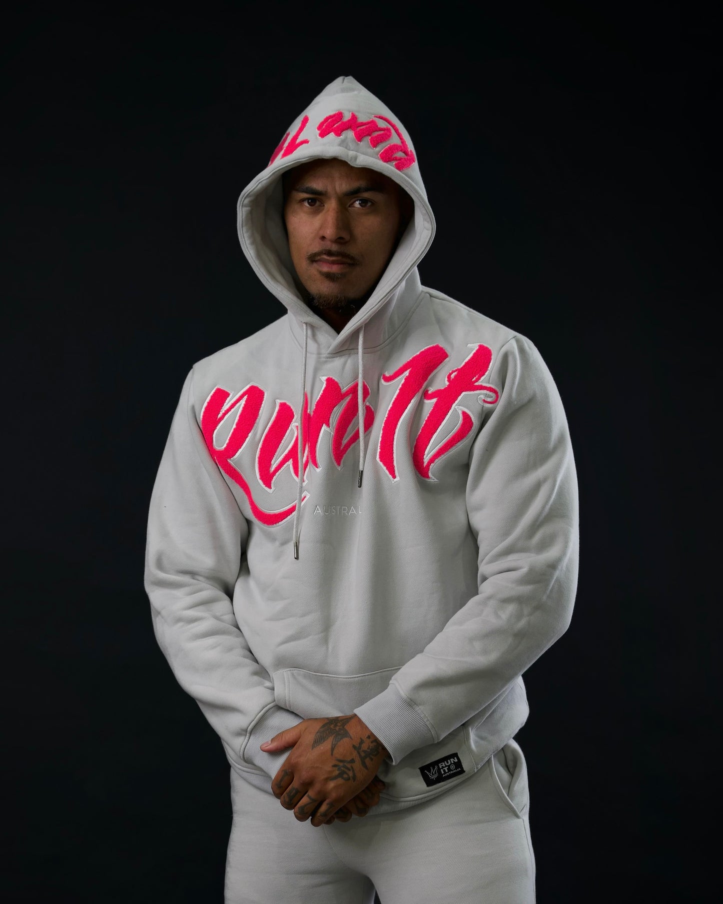 NARDO/PINK V2 CHENILLE HOODIE (PREORDER)