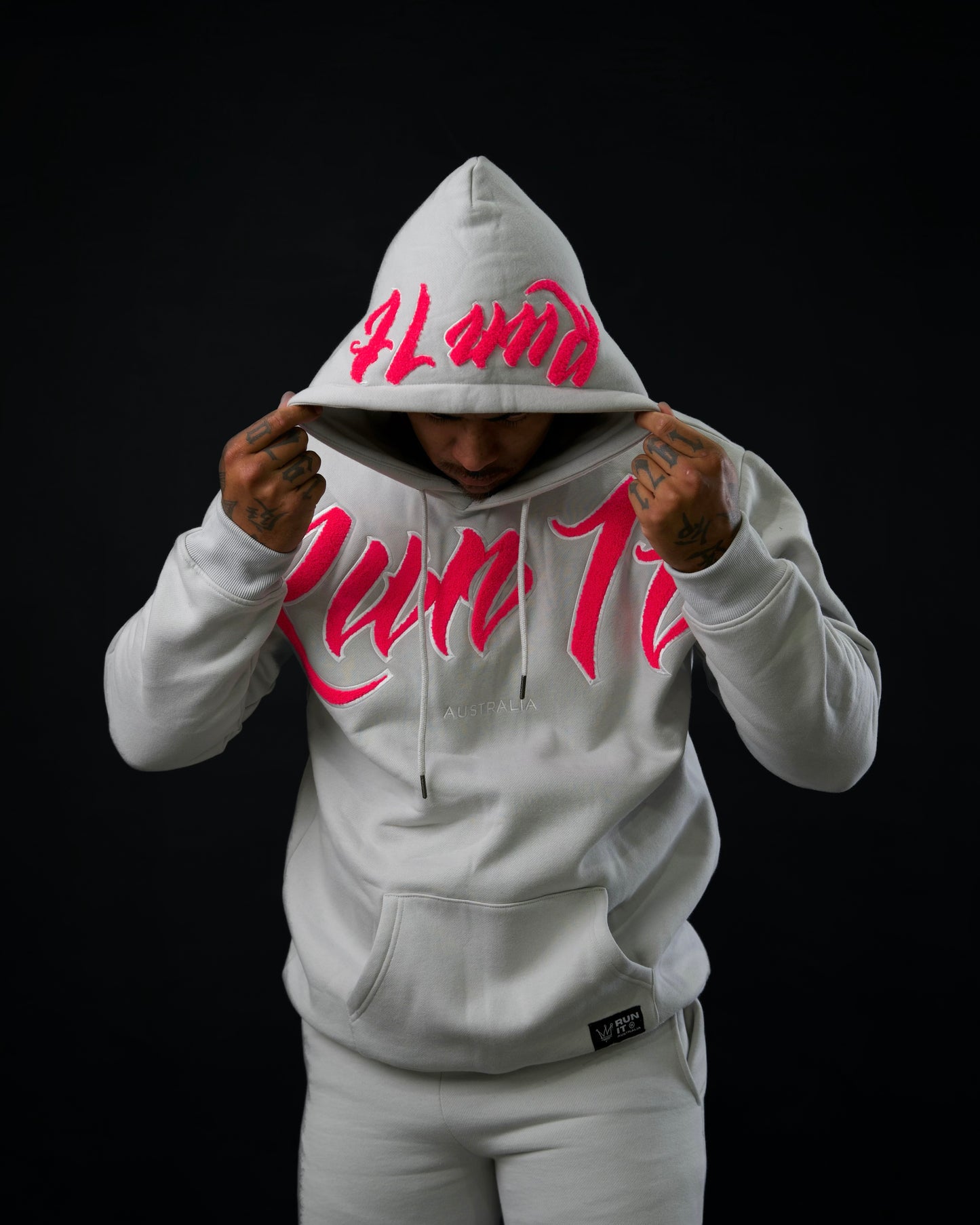 NARDO/PINK V2 CHENILLE HOODIE (PREORDER)