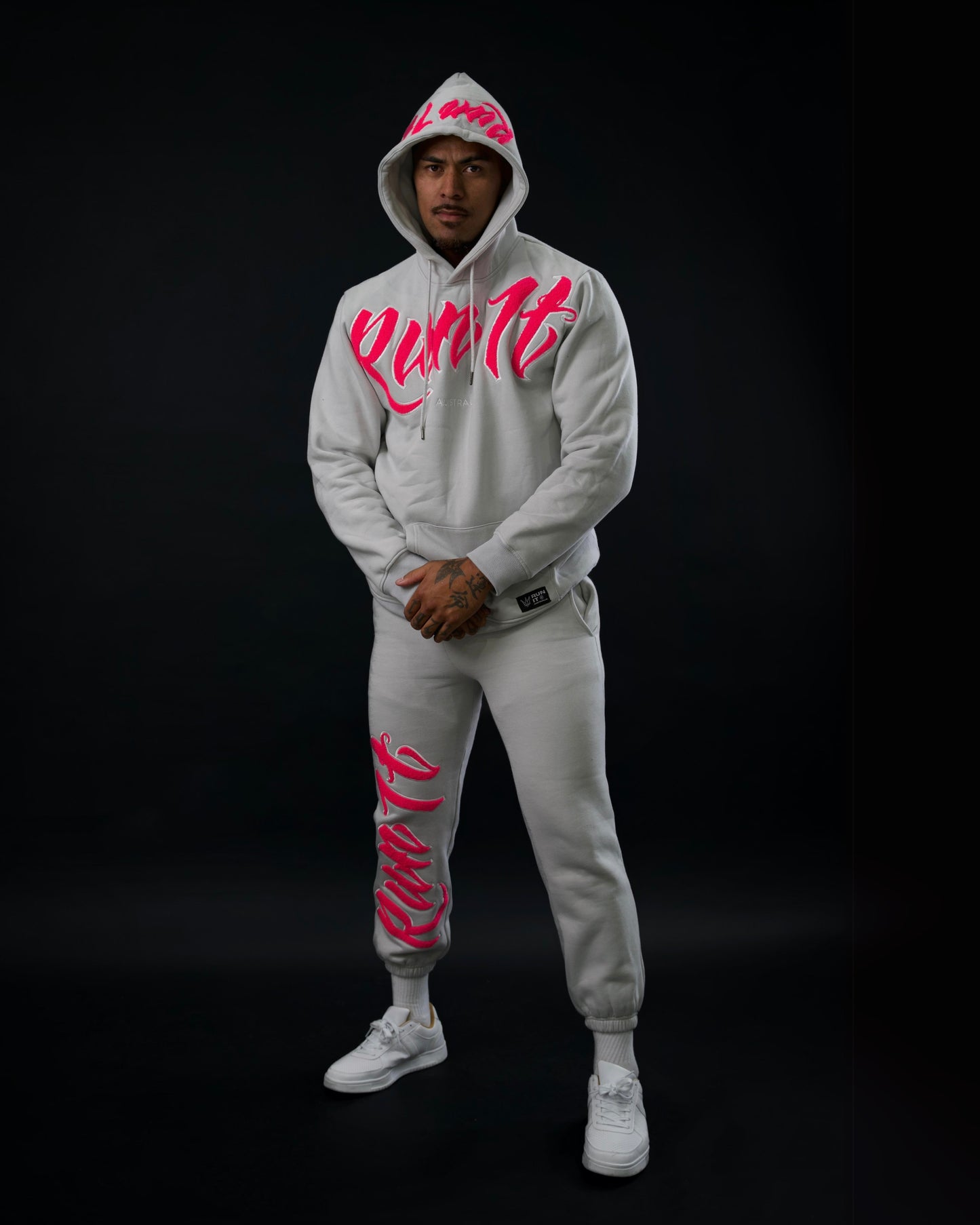 NARDO/PINK V2 CHENILLE TRACKPANTS (PREORDER)