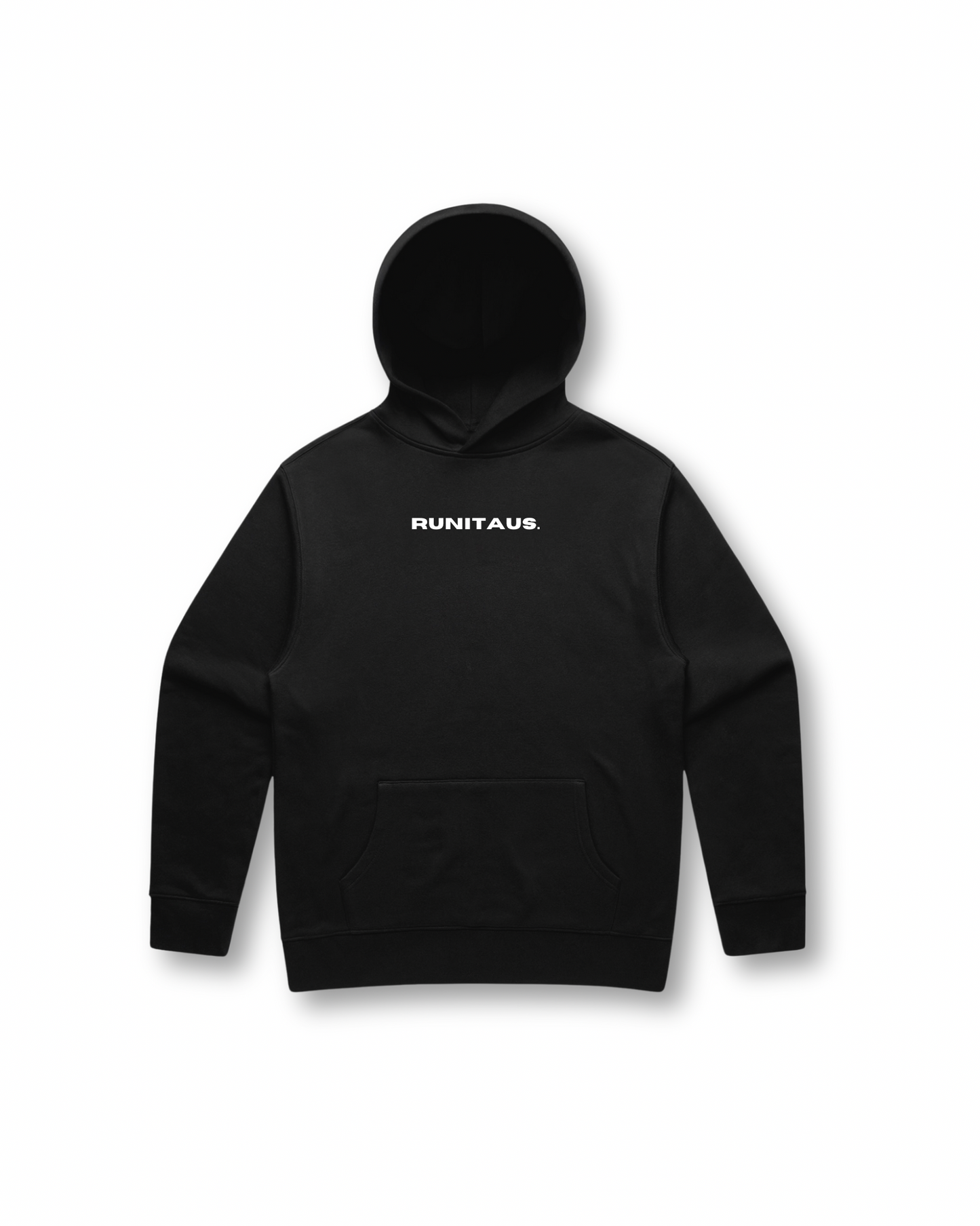 BLACK RELAXED HOODIE - CLEARANCE