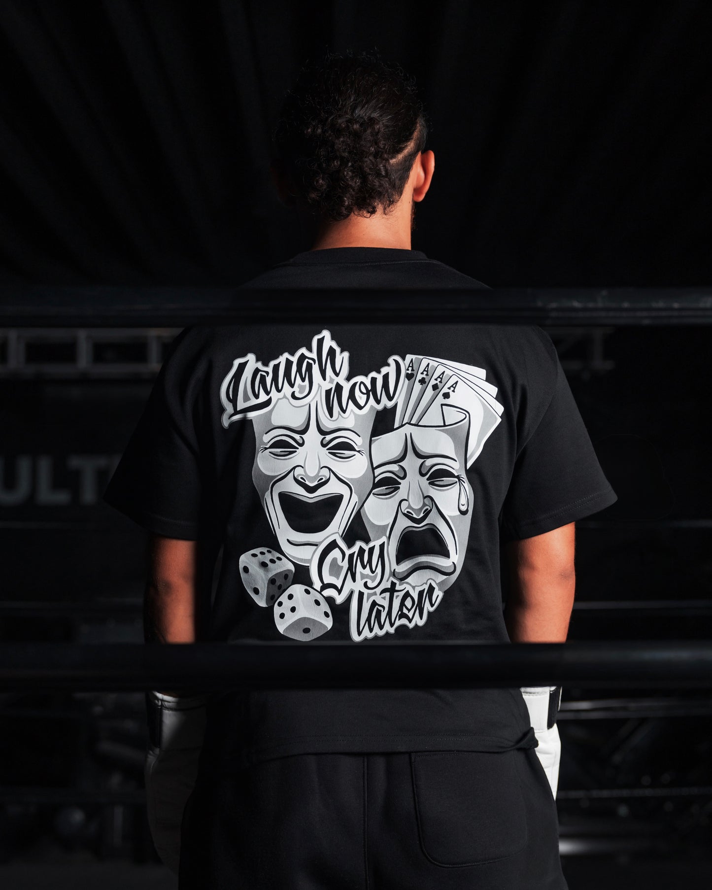 BLACK LNCL TEE