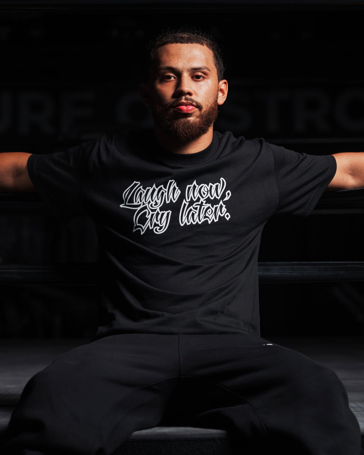 BLACK LNCL TEE
