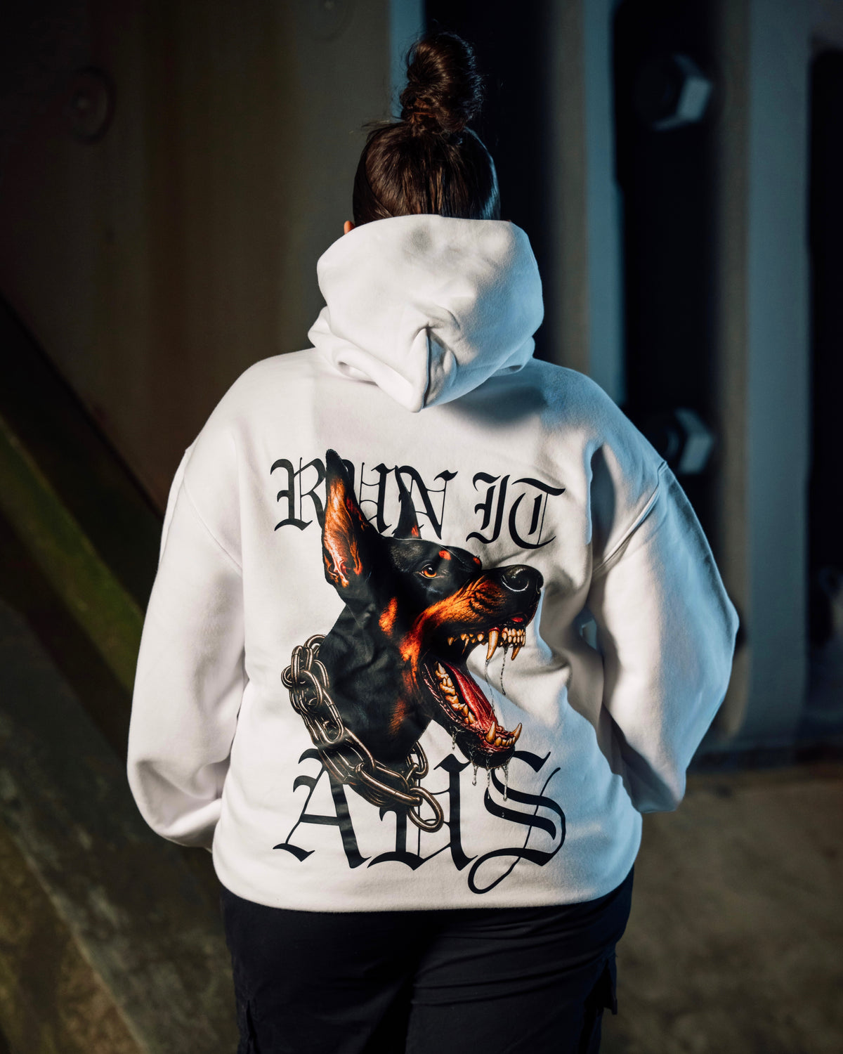 WHITE K9 HOODIE