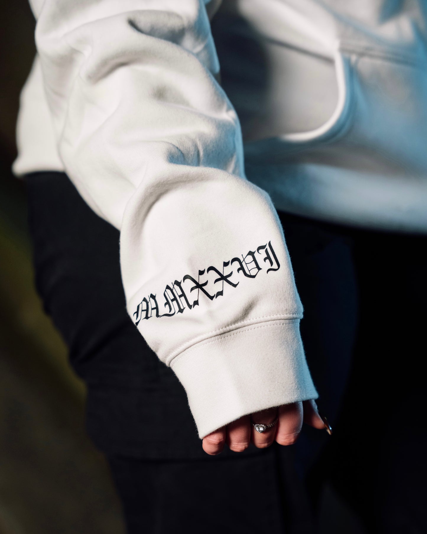 WHITE K9 HOODIE