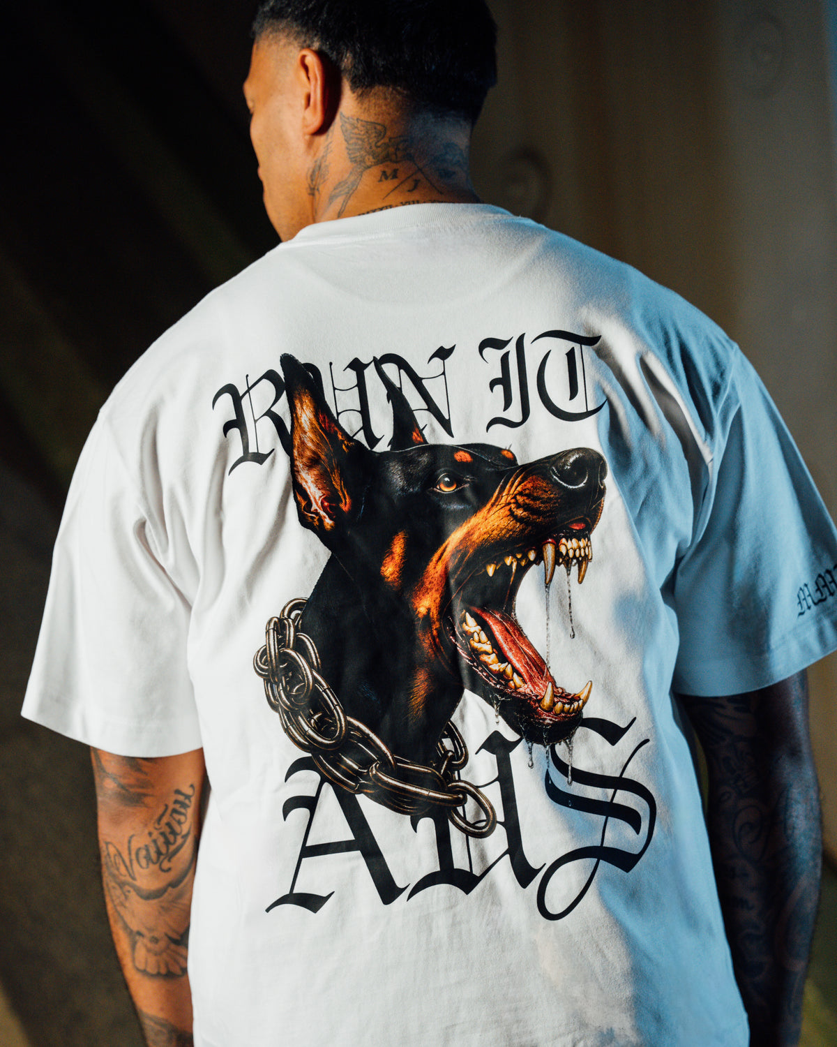 WHITE K9 TEE